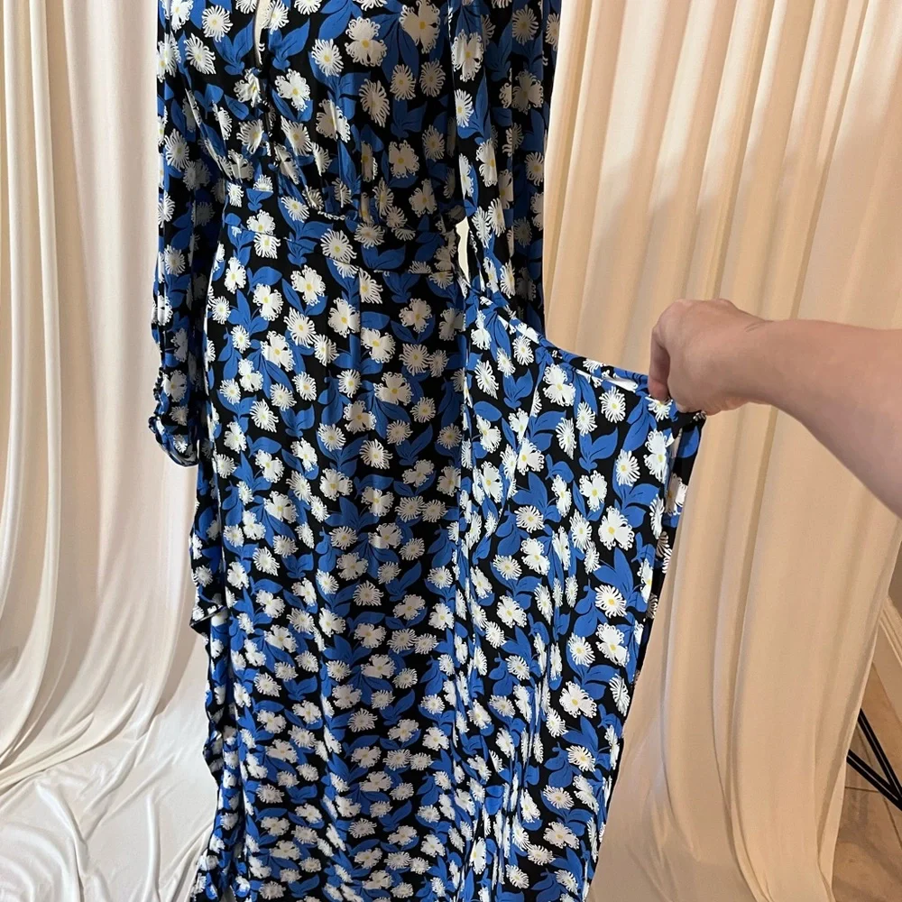 STAUD Danica Floral Long Sleeve Cut Out Maxi Dress - Picture 8 of 10
